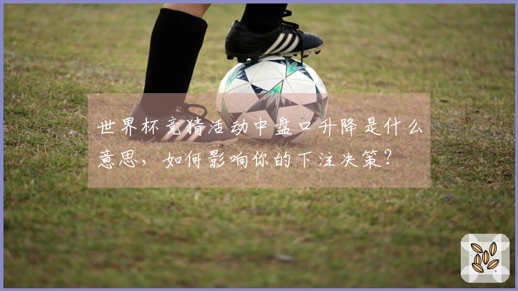 世界杯竞猜活动中盘口升降是什么意思，如何影响你的下注决策？